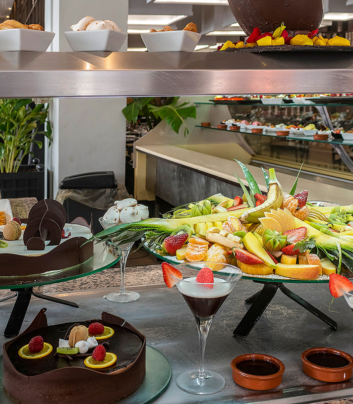 Dessert Atlas Restaurant Buffet all inclusive Eden Andalou 5 etoiles SPA, suites and aquapark Marrakech