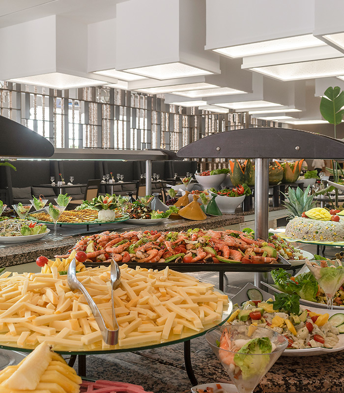 Fruits de mer Atlas Restaurant Buffet all inclusive Eden Andalou 5 etoiles SPA, suites and aquapark Marrakech