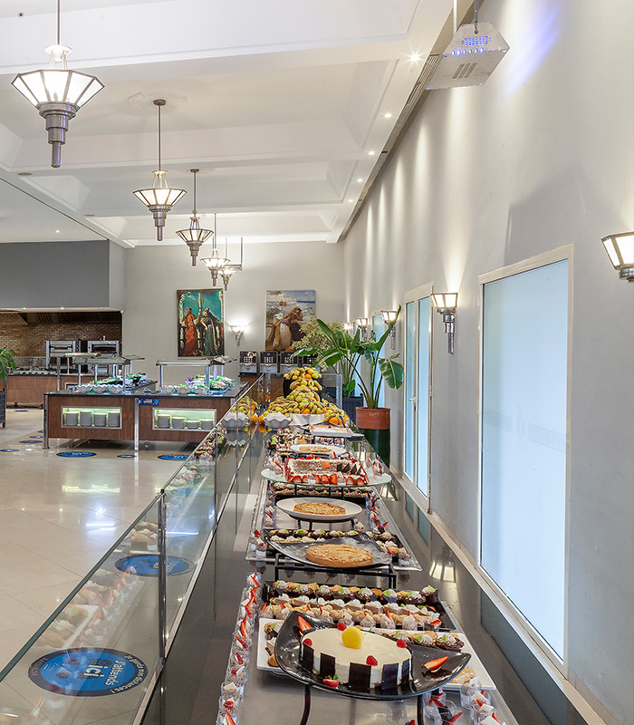 Gâteaux Atlas Restaurant Buffet all inclusive Eden Andalou 5 etoiles SPA, suites and aquapark Marrakech