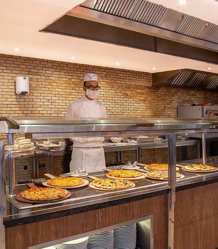 Pizza Atlas Restaurant Buffet all inclusive Eden Andalou 5 etoiles SPA, suites and aquapark Marrakech