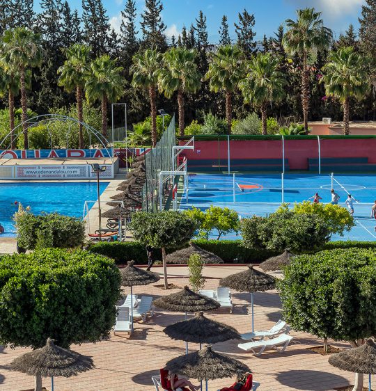 Basketball and football Field Eden Aquapark Eden Andalou 5 etoiles SPA, suites and aquapark Marrakech ALL inclusive